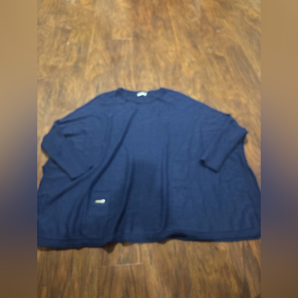 Mersea Catalina Crews Pocket Travel Sweater Deep Water Navy Blue One Size OS - Picture 3 of 6